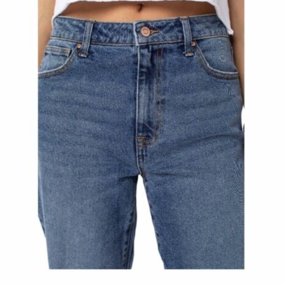 Celebrity Pink High-Rise Curvy Dad Denim Dark Wash Jeans 15/32 - Picture 5 of 5